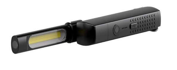 Torcia manuale W6R Flex da ispezione supporti vari inclusi, 600 Lumen, testa orientabile